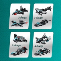 NOUVEAU Blast War 6 en 1 Assemblé Garçon Intelligence Jouet Police Transforming Robot King Building Blocks Bricks Toys