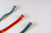 Collier pour chien NOVIPET en PVC souple avec rembourrage lumineux, tendance, avec boucle à dégagement rapide, rubans décoratifs, collier de sécurité pour chien