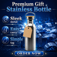 Botol Air Olahraga Stainless Steel Tanpa Isolasi Bamboo 501-600ml Bebas BPA Buatan Cina