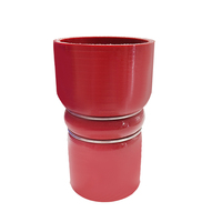 Tuyau de refroidissement en silicone rouge surélevé sur mesure pour radiateur intercooler de moteur de voiture avec anneaux