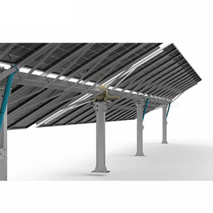 Eficiencia energética mejorada Sistema de seguimiento solar de un solo eje Kits de sistema de seguimiento de rastreador solar Estructura de pista de panel solar fotovoltaico - Product Image 2
