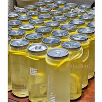 Canette en plastique PET vide transparente personnalisée pour jus, café, boissons gazeuses, sodas et boissons énergisantes – 330 ml, 500 ml – Vente en gros