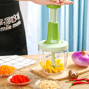 Nouvel arrivage Trancheuse à légumes écologique en plastique pour la cuisine Coupeur d'oignons à pousser à la main <span class=keywords><strong>Mandoline</strong></span> à viande Trancheuse à pommes de terre Presse à moudre - Product Image 5