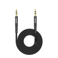 1M TPE kawat 3.5mm kabel Audio AUX untuk ponsel Earphone PC ponsel Tablet MP3 pintar dengan panjang 0.5M bahan tembaga perisai kepang