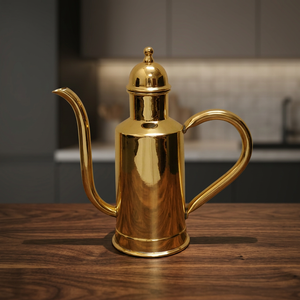 Distributeur d'huile classique en laiton massif, capacité de 20 oz, durable et incassable - Product Image 1