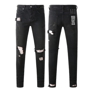   <span class=keywords><strong>Jeans</strong></span> Strappati <span class=keywords><strong>di</strong></span> Alta Qualità Nuova Collezione Designer Brand Denim Homme <span class=keywords><strong>Jeans</strong></span> da <span class=keywords><strong>Uomo</strong></span> - Product Image 2