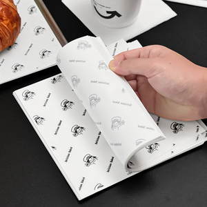 Custom Logo Printed Food Grade GreaseProof <strong>Paper</strong> Grease Proof Recyclable <strong>Baking</strong> Bread Wrapping <strong>Paper</strong> - Product Image 6