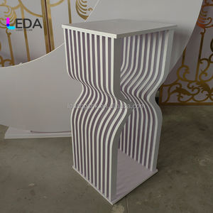 LEDA Nouvelle Arrivée Design Innovant Socle d'Exposition en Acrylique Table à Gâteau Socle Carré Table à Gâteau de Mariage - Product Image 3