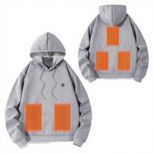 HO Sweat-shirt d'hiver en laine chauffant USB personnalisé avec cinq zones de contrôle de température, manches longues - Product Image 2