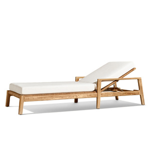 Resort Hotel piscina sedia a <span class=keywords><strong>sdraio</strong></span> impermeabile in legno di Teak Rattan <span class=keywords><strong>sdraio</strong></span> spiaggia Chaise <span class=keywords><strong>sdraio</strong></span> all'aperto lettino - Product Image 6