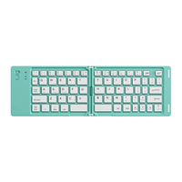 Keyboard Ultra Tipis Mini Lipat Ganda Nirkabel Portabel Ringan untuk Smartphone Tablet IOS Android Windows Mac Tersedia