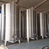 Cuves de fermentation de vin en acier inoxydable personnalisées avec réservoir sous pression, capacités de 1500L à 5000L