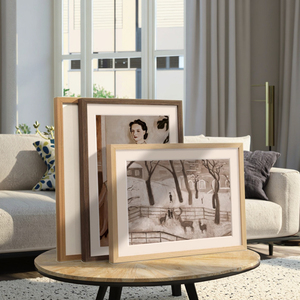 High Quality Solid Wood A3 Foldable Modern Hang Wall Photo <strong>Frame</strong> 8x11.5 Inches 21x30cm Black Walnut House Decor Wall Mounted - Product Image 4