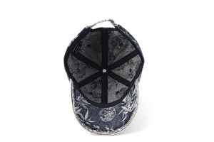 Nón kết thêu logo tùy chỉnh, kiểu cũ, chất liệu denim, kiểu bố - Product Image 6