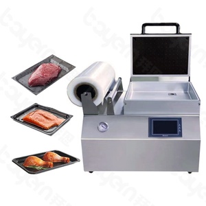 Máquina de Envasado Industrial Multifuncional para Bandejas de Alimentos, Máquina de Sellado al Vacío para Mantener Frescos Carne, Fruta y Pescado - Product Image 1