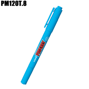 Marcadores para Pizarra Blanca Uni PM120T Serie 15 Colores, Punta Redonda de Doble Cara, para Oficina y Escuela, 0.4-0.9mm - Product Image 1