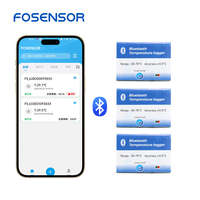 Sensor de Baliza BLE Fosensor para Registro de Datos de Temperatura BLE, para Control de Refrigeradores y Uso en Camiones de Comida, Fabricado por Fosensor