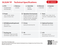 Sistema POS con Pantalla Táctil Capacitiva Multipunto DLSUM, Windows 10, Intel Core I3/i5/i7, WIFI, Bluetooth, Base Clásica de Plástico, OEM/ODM