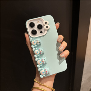 Nuova Cover per iPhone 16 15 17 Pro Max con Orsetto Arcobaleno 3D Cartone Animato, Guscio Opaco Antiurto, Custodia Posteriore - Product Image 4