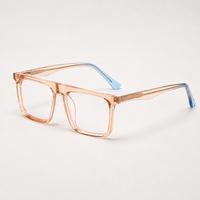 Lunettes optiques rétro carrées en acétate TR90 pour adultes, monture de lunettes optiques personnalisée, montures de lunettes optiques