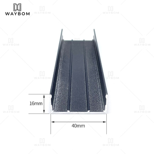 Fábrica de aluminio perfil de <span class=keywords><strong>alumnio</strong></span> upvc perfil estrecho Perfil de puerta de aluminio 4516 4010 ruedas de rodillos de puerta corredera - Product Image 4