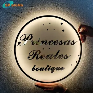 SP Customize Hot -selling High Quality Salon Sign with Back Light Of Acrylic Sign Interior indoor Salon Living room sign