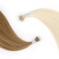 Perruque de cheveux brésiliens d'extensions de cheveux humains vierges de micro perle tissée russe à double anneau nano