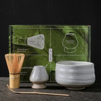 Kit de matcha cérémoniel japonais 4 pièces Outils pour le matcha Brosse à mélanger Bonne qualité