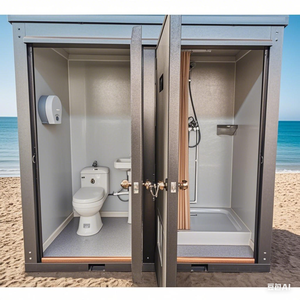 Baño prefabricado de lujo VIP para exteriores, <span class=keywords><strong>inodoro</strong></span> móvil portátil <span class=keywords><strong>con</strong></span> <span class=keywords><strong>ducha</strong></span>, procedente de China. - Product Image 2