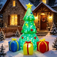 China Fabrik Großhandel Weihnachtsfest 210cm US/UK/EU/AU Stecker LED-Beleuchtung Aufblasbarer Weihnachtsbaum