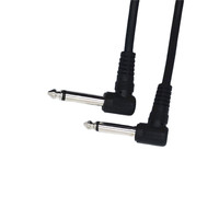 Câble de guitare mâle à angle droit 1/4 "Câble de microphone TRS 6.35mm