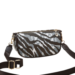 2022 tendencia de moda diseño de patrón de cebra bandolera de halloween versátil práctico bolso de hombro barato para mujer - Product Image 1