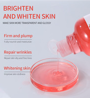 Prix Usine 500ml Sérum Hydratant Visage & Corps à l'Arbutine, Niacinamide et Vitamine C, Sérum Éclaircissant AHA Tomate Curcuma, Essence Cutanée