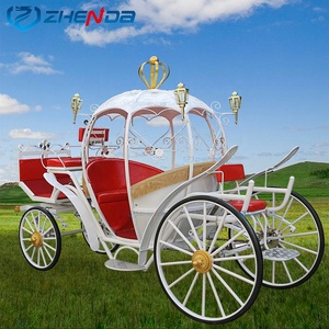 Exclusiva Carruaje de Caballos Blanco para Bodas al Estilo Occidental, Último Modelo, Transporte Especial para Bodas Reales Modernas - Product Image 1