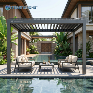 Pérgola de Lujo Resistente para Jardín, Gazebo Exterior Impermeable de Aluminio Bioclimático de 6*3 Metros para Patio, en Oferta - Product Image 2