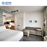 TownePlace Suites by Marroitt Meubles de chambre à coucher d'hôtel en bois moderne avec lit simple