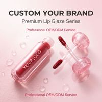 Gloss à lèvres effet brume en tube transparent, longue tenue, waterproof, fini mat, marque privée, faible MOQ, OEM
