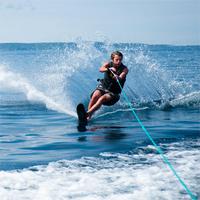 ROPENET tali ski air Wakeboard PP 75FT, tali ski air dengan pegangan EVA untuk Olahraga Air