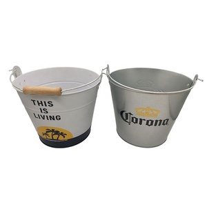 Bồn Nước Giải Khát Hình Bầu Dục Với In Ấn Tùy Chỉnh Vòng 5L Xô Đá Mạ Kẽm - Product Image 4