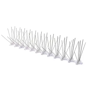 Heavy Duty Pigeon Spikes Stainless Steel Bird Control Spikes 5 Rows SS Bird Repellent