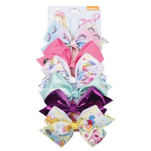 Fábrica Auditada por BSCI, Venta al por Mayor, Juego de 6 Lazos para el Cabello con Cinta de 5.6 Pulgadas de Sweet <span class=keywords><strong>Jojo</strong></span> para Niños y Bebés - Product Image 4