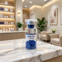 Peptide GHK-Cu 99%+ 50mg/100mg AHKCU GHKCU Poudre lyophilisée réparatrice de la peau CAS 89030-95-5 Peptide de cuivre GHK-Cu