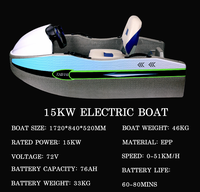 72v Tension de la batterie Électrique Aqua Kart Bateau Jet Ski 2 Roues pour Océan Eaux Surf