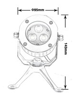 Lumière linéaire LED sous-marine IP68, étanche, Meta DC12V/24V, 304SS, garantie de 2 ans, fontaine, piscine, étang, jardin, lampe de paysage