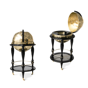 Estante de vino móvil de Arte de <span class=keywords><strong>taberna</strong></span> de <span class=keywords><strong>cobre</strong></span> puro de Portugal, gabinete de vino refinado de gama alta con decoración creativa de globos para muebles <span class=keywords><strong>del</strong></span> hogar - Product Image 2