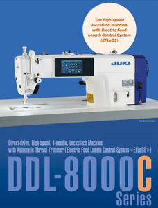 Nouvelle et originale machine à coudre à point droit à entraînement direct haute vitesse DDL-8000C DDL-8000CSCNBK DDL-8000CSHNBK DDL-8000CSMNBK - Product Image 3