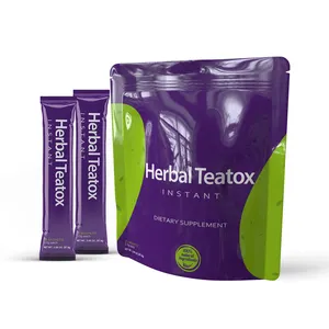 Transporte Rápido IASO Natural Detox Instant Herbal Tea Laso Chá Instant Colon Cleanse Detox Laso Instant TEATOX Pó