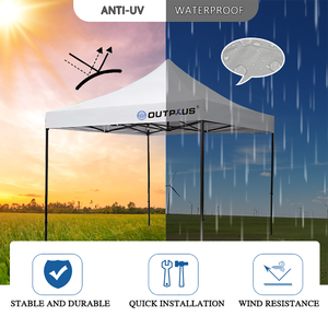 Tienda plegable con dosel emergente de estilo moderno personalizable de fábrica con marco de acero y cubierta de PVC para uso en exteriores con impresión de logotipo - Product Image 3