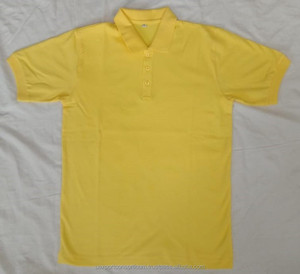 T-shirt à manches courtes pour homme de grande taille personnalisé de haute qualité 100% coton uni tissé col rabattu respirant écologique - Product Image 4