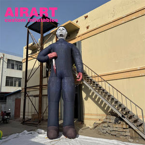 Personaje inflable decorativo de Halloween, hombres inflables de Halloween que sostienen cuchillos para decoraciones de festivales - Product Image 2